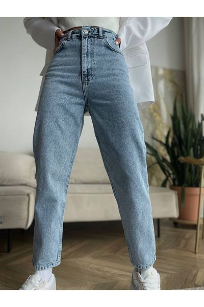 ByCukurovaFrango Denim clasic Revival Mom - Croială retro modernă