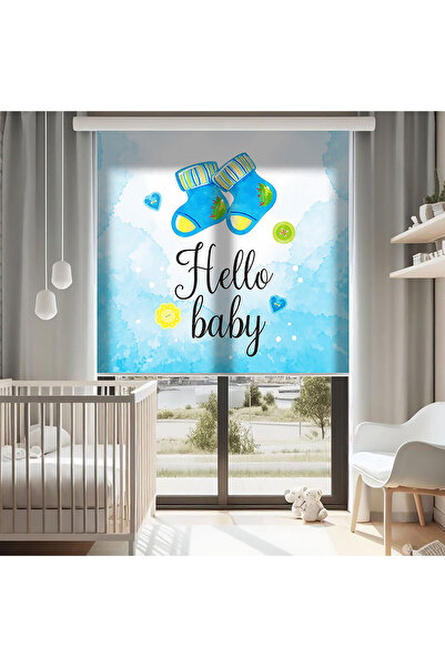 AD Home Κουρτίνες με σχέδια σύννεφα και μποτάκια - Κουρτίνα ηλιοπροστασίας - ...