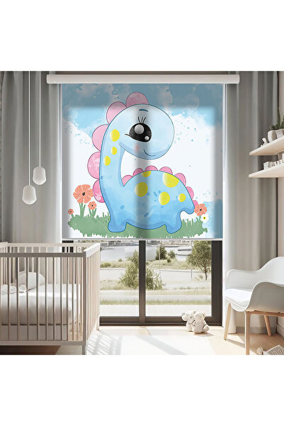 AD Home Κουρτίνα με στάμπα δεινοσαύρων - Κουρτίνα με στάμπα για προστασία από...