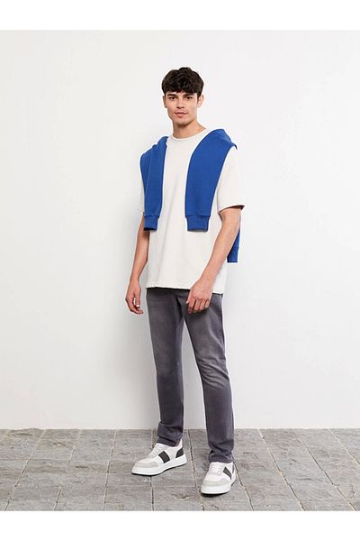 LC Waikiki Ανδρικό τζιν παντελόνι LCW Jeans Grey 750 Slim Fit