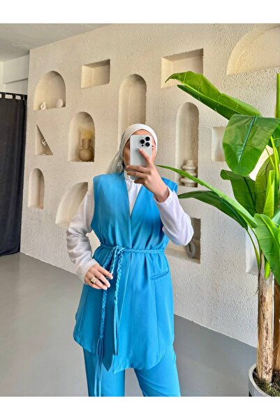 NHMODA Belted Modern 3-Piece Hijab Set