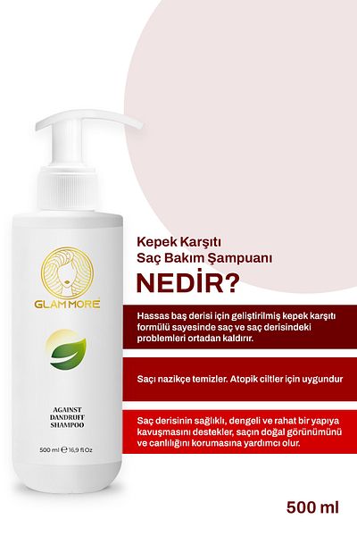 Glam More Glammore Anti-Dandruff (Anti-Sipple) Herbal Shampoo 500 ml