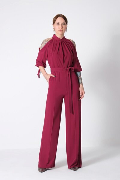 EXPLOSION Omuzları Açık Truvakar Kollu Şık Tulum