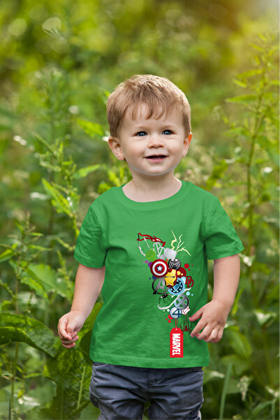 oneagılyazı Детска тениска с голям размер с принт на Marvel