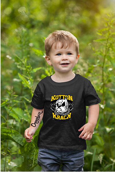 oneagılyazı Детска тениска с уголемен с принт на куче