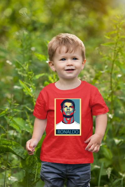 oneagılyazı Ronaldo Štampano Dete Oversize kroj T-shirt