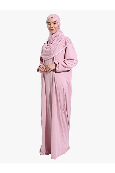 DAKKA KADİMA 100% Cotton Prayer Dress One Piece Powder