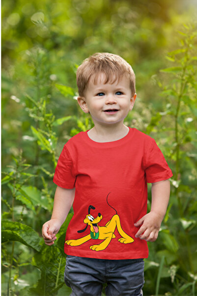 oneagılyazı تي شيرت كبير الحجم للأطفال مطبوع عليه كلب