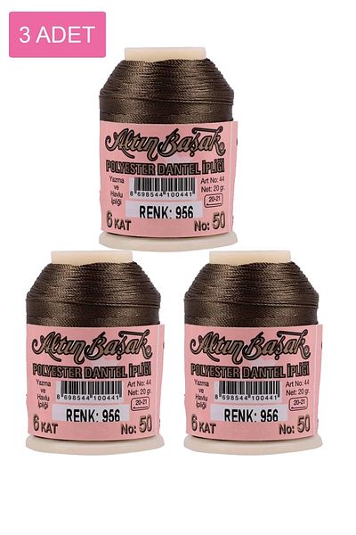 EGATOPTAN 3 Pieces of Gold Needle and Lace Thread 20 Gr - Royaleks - No: 956
