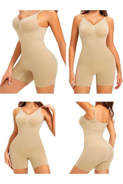 Momslab Women's Skin Color Full Body Corset