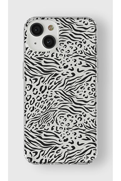 moonset Iphone 14 Uyumlu Desen Tasarımlı Baskılı Şeffaf Telefon Kılıfı