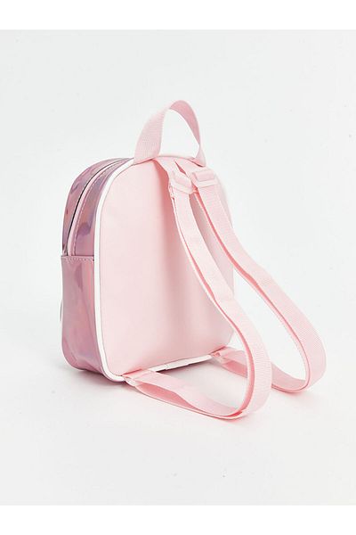 LC Waikiki Lcw Accessories Pink Patch Detailed Girl's Backpack
