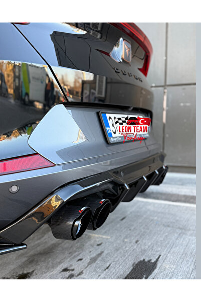 LeonTeamTurkey 100 MM  Krom Çiftli  Egzoz Ucu Her Araca Uyumlu 2  Adet (sol ve sağ  )