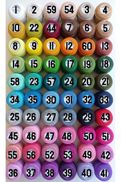 fabricorg Cotton Like Etamin-kanaviçe Iplik (10 GR-NO8 İP) - TEK YUMAK - 16 Numaralı Renk