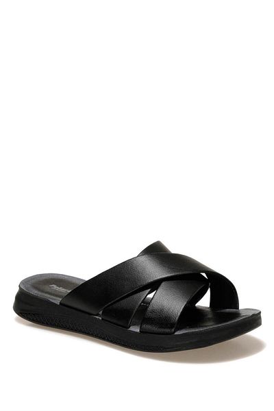 Polaris 400535m2fx101115611 Black Men's Casual Slippers