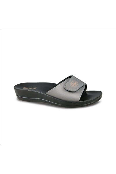 Ceyo Γυναικείες Παντόφλες Minerva Anatomical - Velcro Platinum