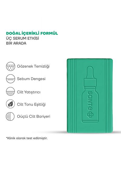 SantePlus Acnefix 3X Acn Serum Effective Blackhead and Anti-Acne Cleansing Soap 120 Gr