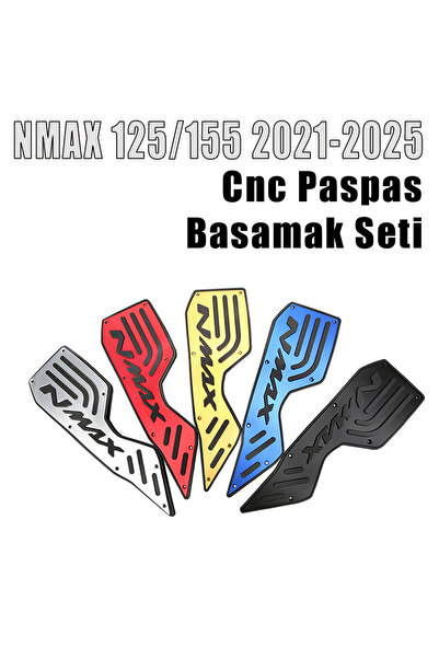 YSGMOTOPARTS Nmax 125/155 2021-2024 Paspas Basamak Seti Cnc Modifiye Ürün Siyah Renk Uyumlu