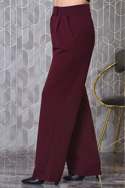 MİSLİNE Women's Lycra Pants Velcro Closure Plus Size New Season