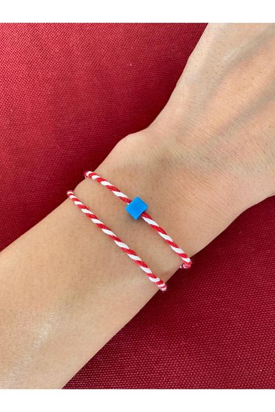 MagicStone Blue Beaded Martenish Lucky Bracelet with Five Cards