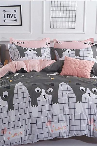 İQON Good Night Cats - Σετ Παπλωματοθήκη με διπλό κρεβάτι