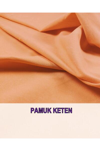 Kumaş Parça Помаранчевий колір Бавовна Лляна ширина: 140