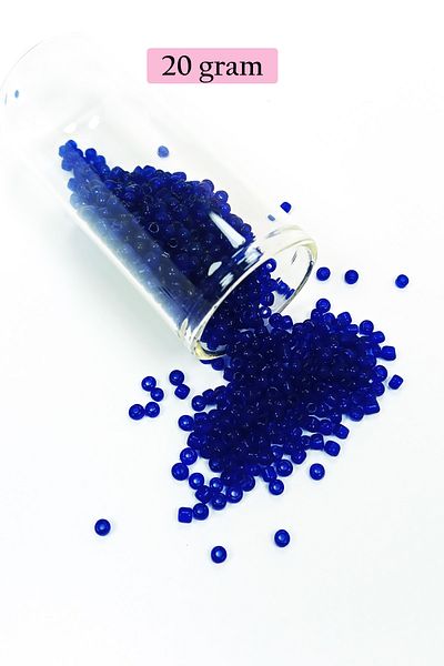 STUMBANNG Bulk glass sand beads (11/0) 2 mm - 4 colors - total 80 grams - bnc399