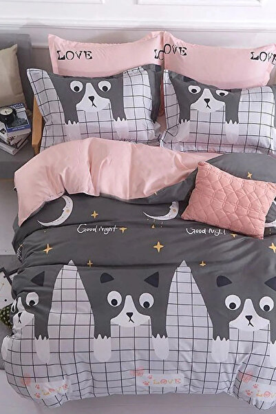 İQON Good Night Cats - Double Elastic Duvet Cover