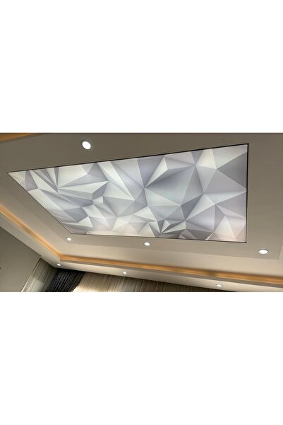 poster marketi Kristal Efektli 3D Gergi Tavan | Derinlik ve Parlak Tasarım