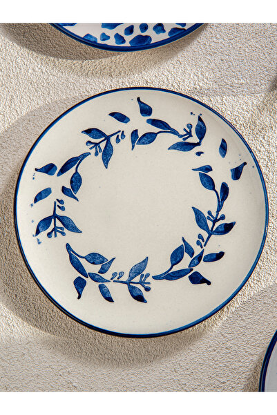 M'art Home Bleu Fleur 6lı Pasta Tabağı Seti- 19 cm.