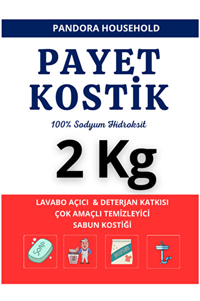 Pandora Arts Sodyum Hidroksit , Lavabo Açıcı, Kostik Flake 2 Kg