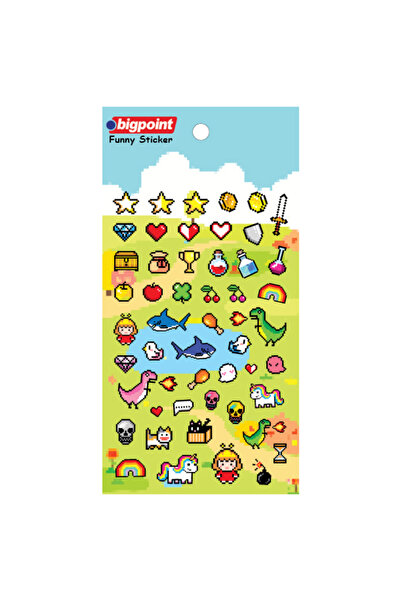 Bigpoint Pixel Adventure Stickers X 15 Pieces