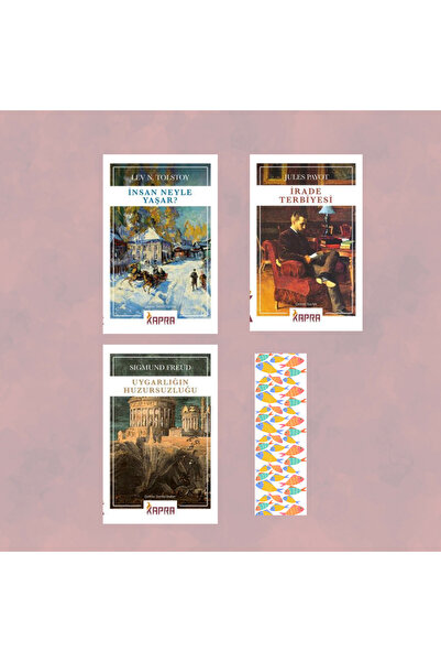 Kapra Yayıncılık 3 Kitap - Ayraç Hediyeli / İrade Terbiyesi - İnsan Neyle Yaş...
