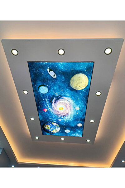 poster marketi Uzay ve Galaksi Desenli Gergi Tavan | Yıldızlı Gökyüzü Efekti ...