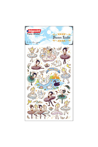 Bigpoint Sticker Swan Lake X 15 Pieces