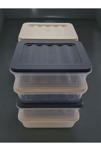 PONÇİK STORE 8Pcs 600ml Refrigerator Organizer Storage Container
