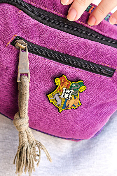 Rozzy Lab Hogwarts Logo - Rozet - Broş - Yaka Çanta Aksesuar