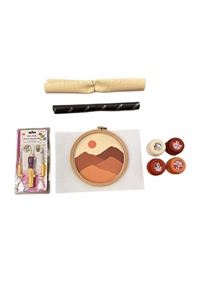 Chuva مجموعة أدوات تطريز المبتدئين بحبل رفيع - طقم بناء وسادة رمي مزخرفة