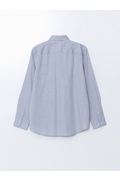LC Waikiki Ανδρικό πουκάμισο SOUTHBLUE Regular Fit μακρυμάνικο Poplin