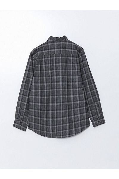 LC Waikiki Ανδρικό μακρυμάνικο καρό πουκάμισο LCW Vision Regular Fit