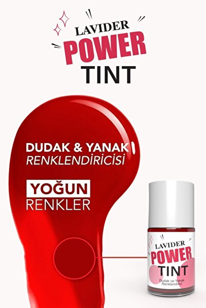 Lavider Lip Tint Kalıcı Likit Ruj - Dudak Yanak Tint - Suya Dayanıklı Kore Tint Ruj 24 Saat Kalıcı - Allık