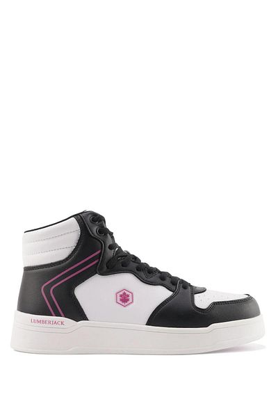 lumberjack 101388925   Duke Wmn Hi White-Black Women's Sneakers