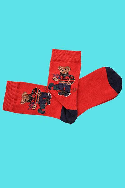 Moda Amore Cotton Trend Teddy Bear Patterned Socks - 444