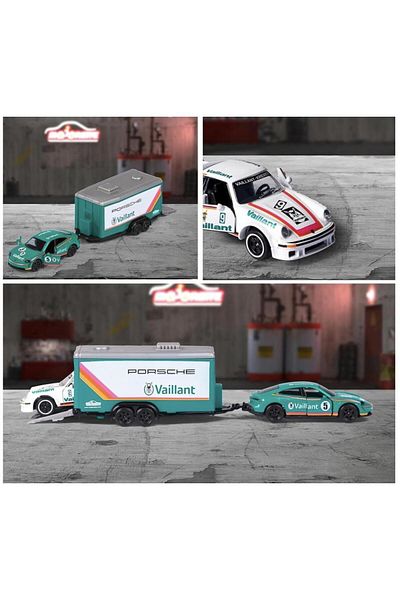 Majorette Car Trailer Porsche 212053111