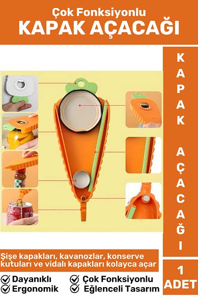 Wintoup Premium Ergonomic Fun Design Jar Bottle Canning Multi-Functional Bottle Lid Opener