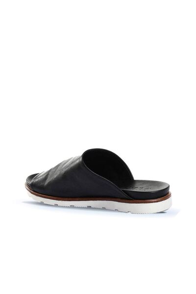 BUENO Shoes Siyah Deri-beyaz Tb Kadın Düz Terlik 01wl0503