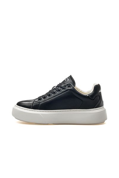 Lufian Amy Women's Black Genuine Leather Casual Shoes - 24K 121230016