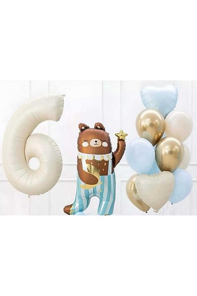 CANSIN Bear Foil Balloon Set