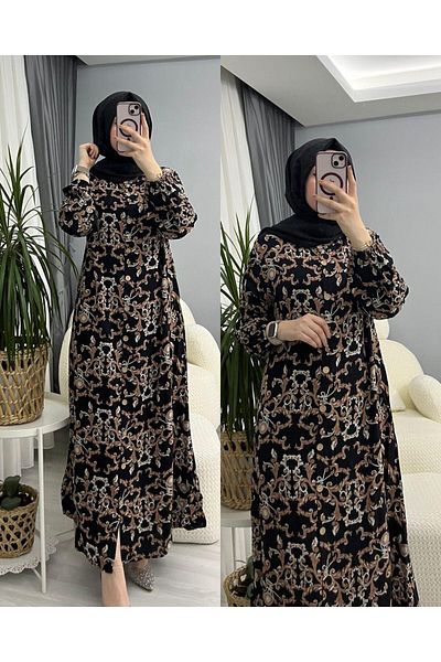 Blackmods Buttoned Viscose Dress