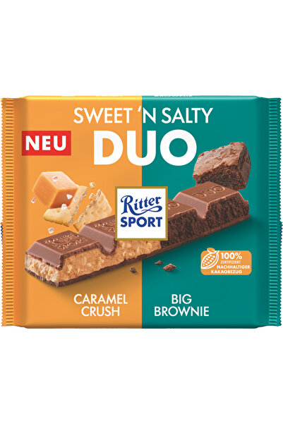 Ritter Sport Sweet 'N Salty Duo Caramel Crush & Big Brownie Büyük Boy Spesiya...